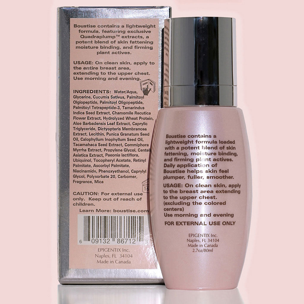 Boustise breast enlargement serum Ingredients. The best top breast lifting and firming cream for 2021